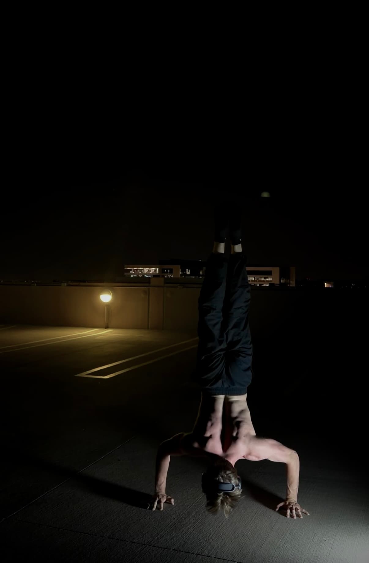 Will holding a rooftop handstand